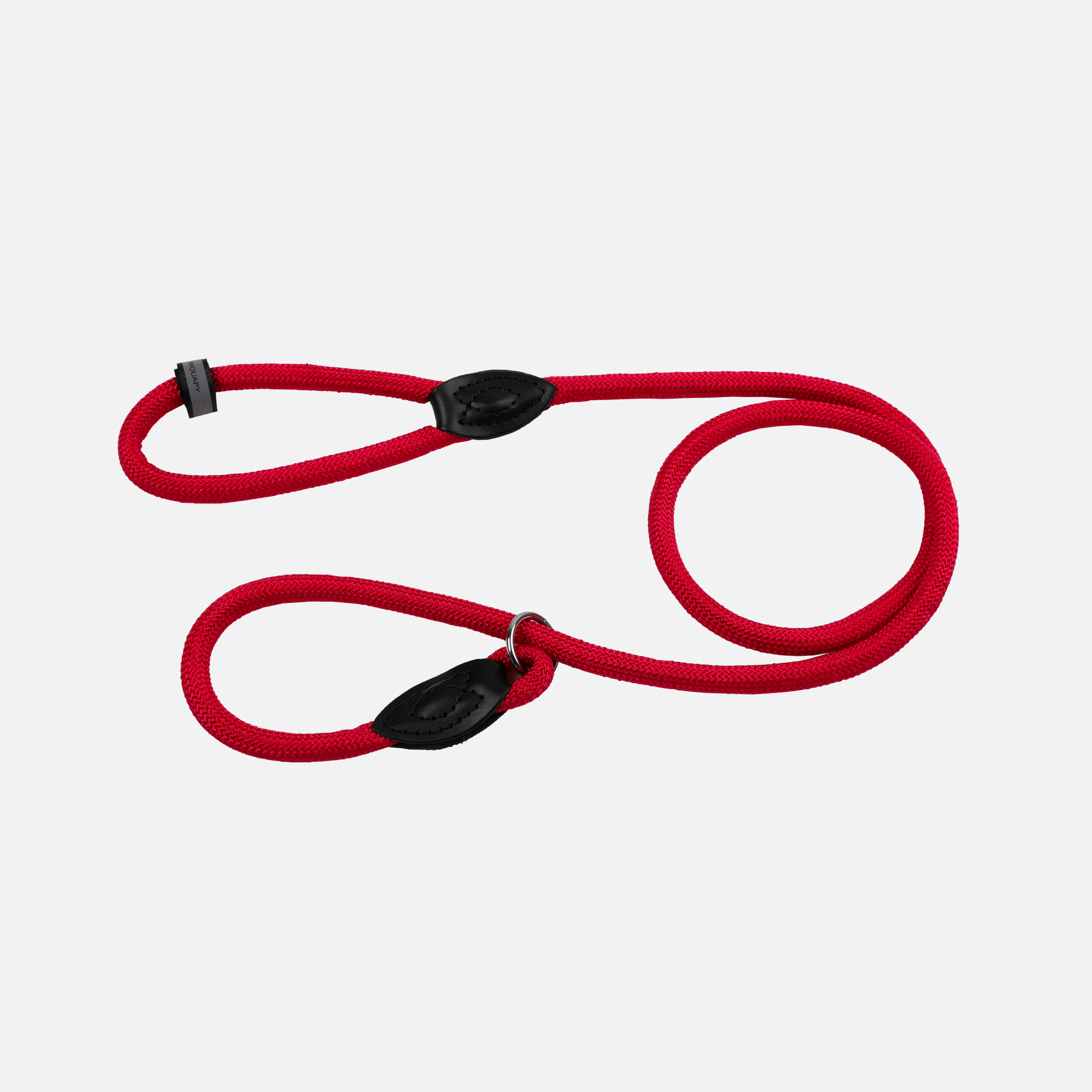 Laisse corde forte étrangleur 1,60 m Rouge par Wouapy